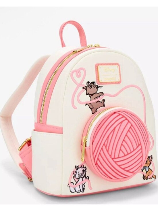 Loungefly Disney The Aristocats Kittens & Yarn Mini Backpack Marie Cat NWT main image 4